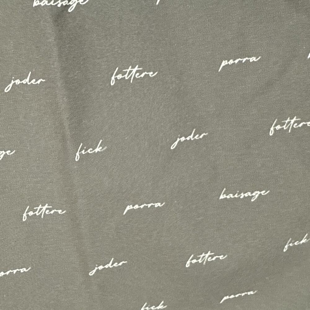 Dixxon Flannel Women’s Party Shirt Small F Word Black Short Sleeve Button Up New - Picture 3 of 10